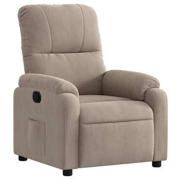 Fauteuil relax taupe en tissu microfibre vidaXL