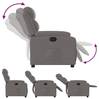 vidaXL Relaxsessel Taupe Stoff