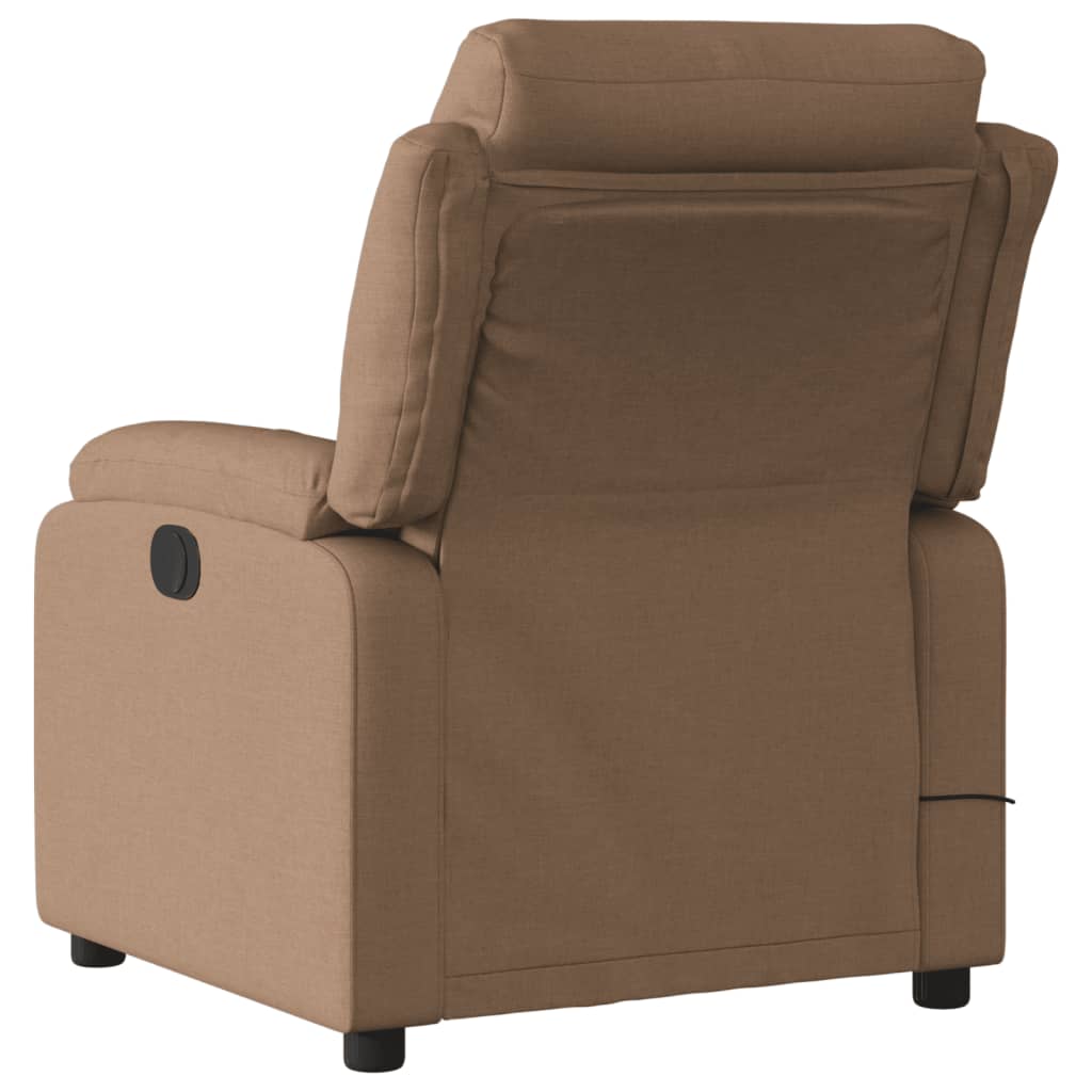 vidaXL Massagesessel Braun Stoff