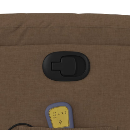 vidaXL Massagesessel Braun Stoff