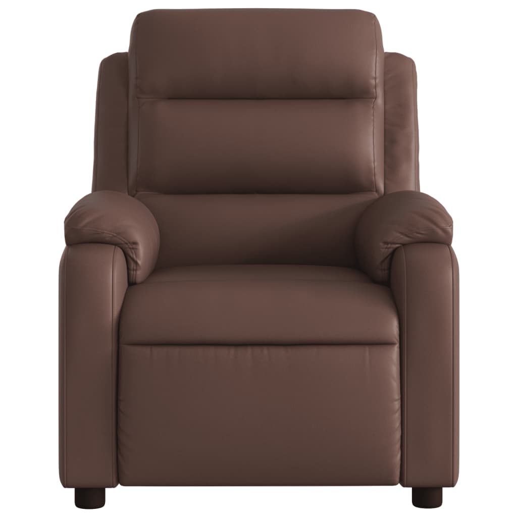 vidaXL Fauteuil relax marron similicuir