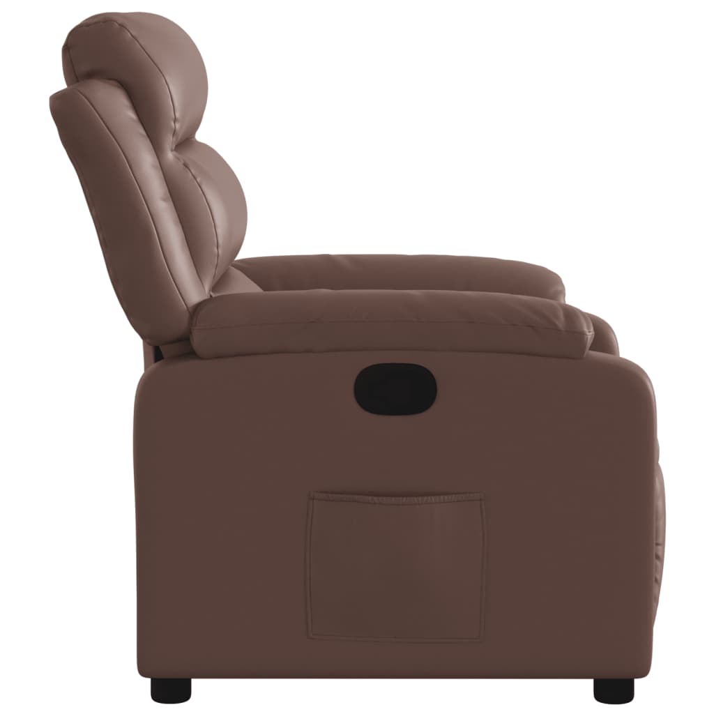 vidaXL Fauteuil relax marron similicuir
