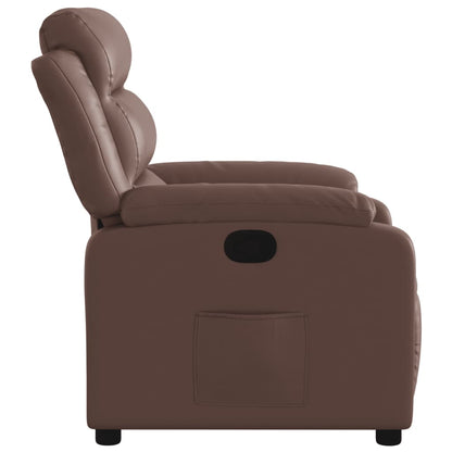 vidaXL Fauteuil relax marron similicuir