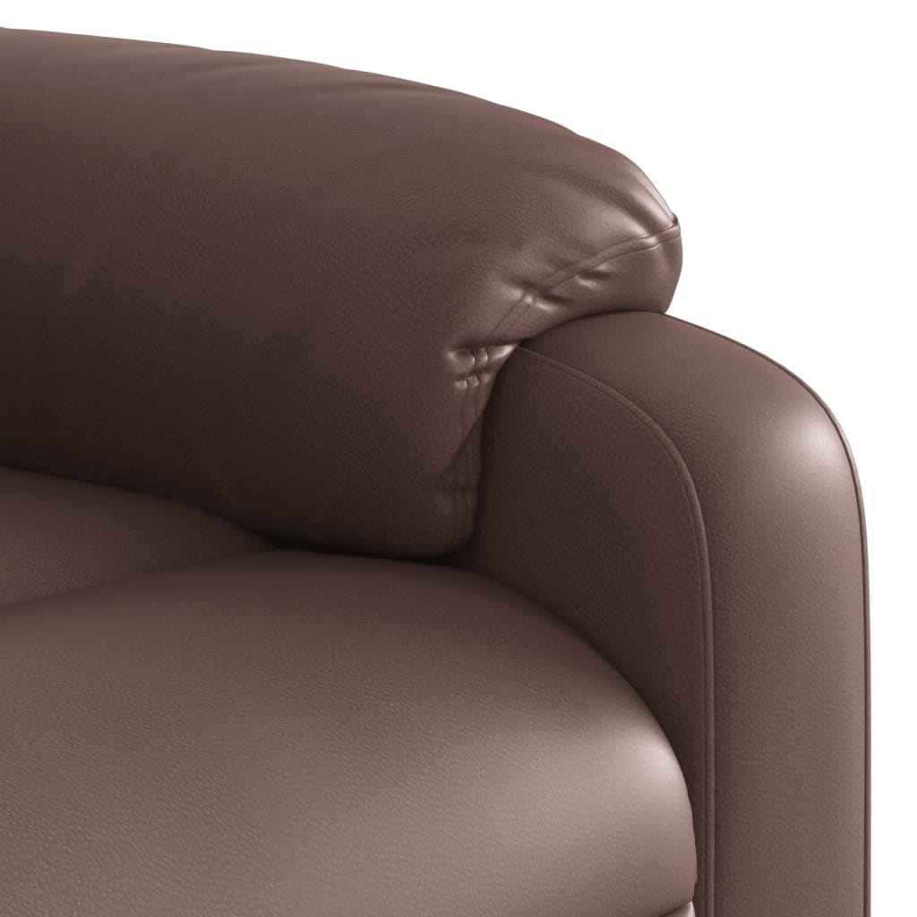 vidaXL Fauteuil relax marron similicuir