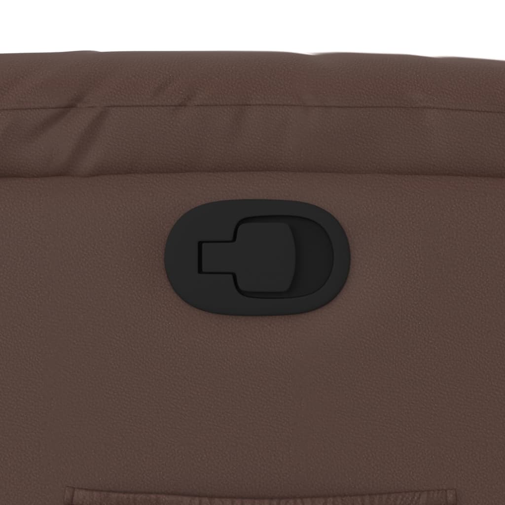 vidaXL Fauteuil relax marron similicuir
