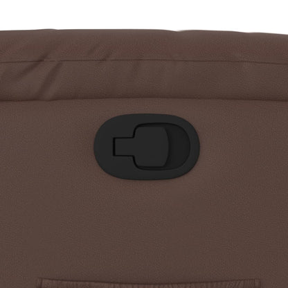 vidaXL Fauteuil relax marron similicuir