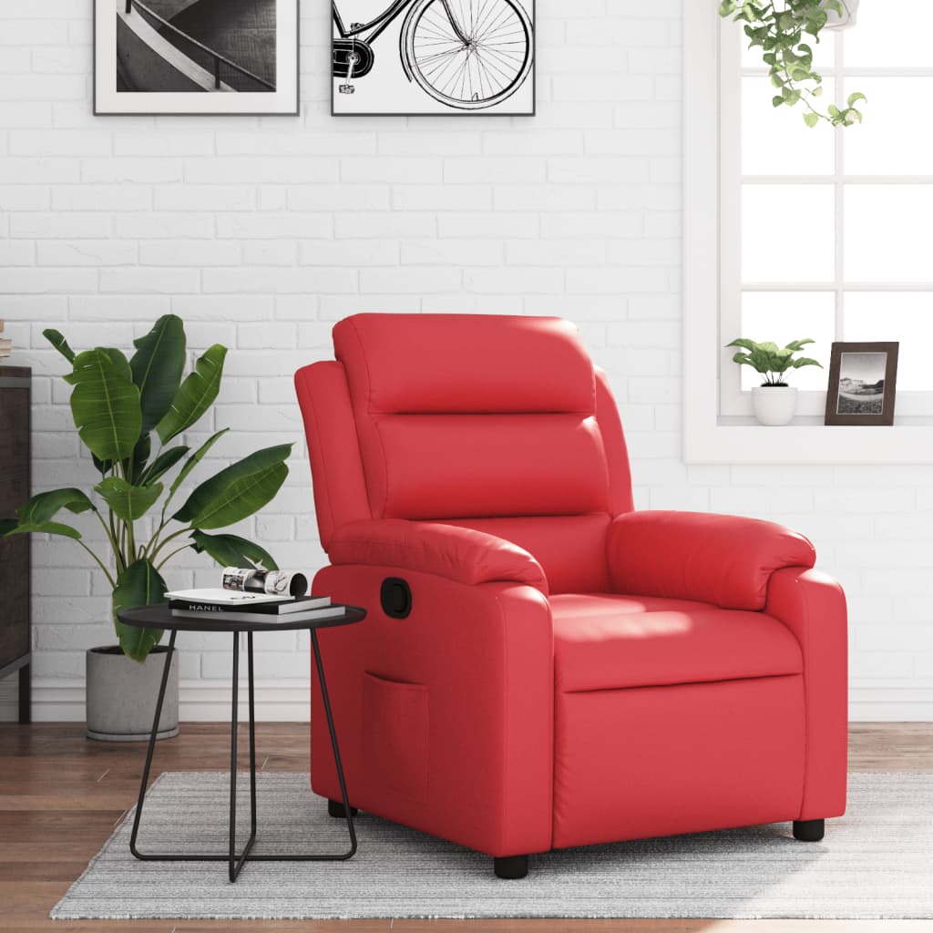 vidaXL Relaxsessel Rot Kunstleder