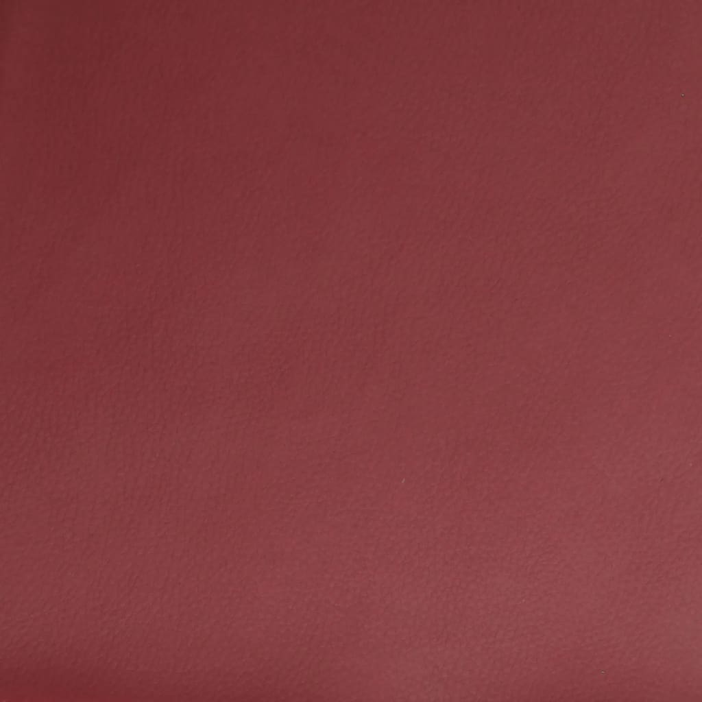 vidaXL Fauteuil de massage Similicuir Rouge bordeaux