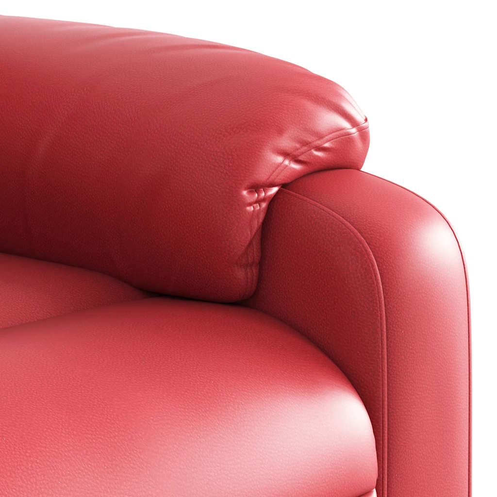 vidaXL Massagesessel Rot Kunstleder