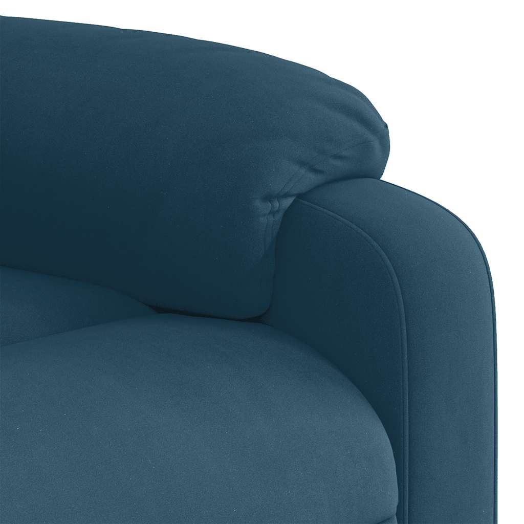 vidaXL Relaxsessel Blau Samt