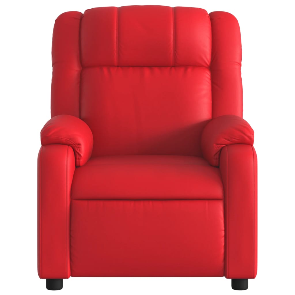 vidaXL Fauteuil relax rouge en similicuir