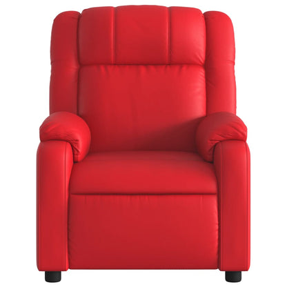 vidaXL Fauteuil relax rouge en similicuir