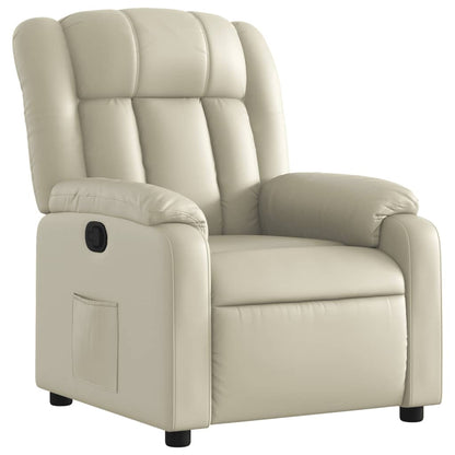 vidaXL Relaxsessel Creme Kunstleder