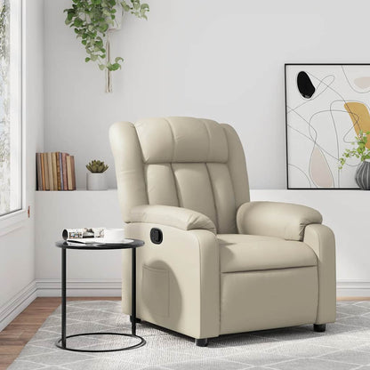 vidaXL Relaxsessel Creme Kunstleder