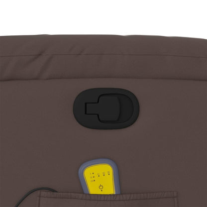 vidaXL Massagesessel Braun Kunstleder