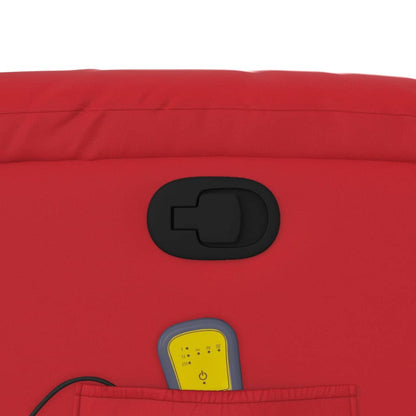 Fauteuil de massage vidaXL rouge similicuir
