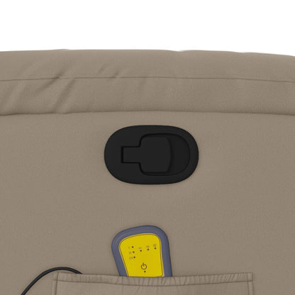 vidaXL Massagesessel Cappuccino-Braun Kunstleder