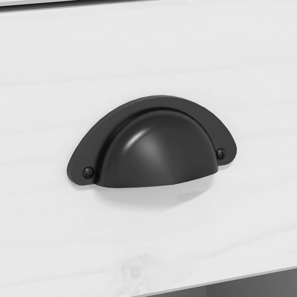 Highboard BODO Weiß Braun 115,5x43x200,5 cm Massivholz Kiefer