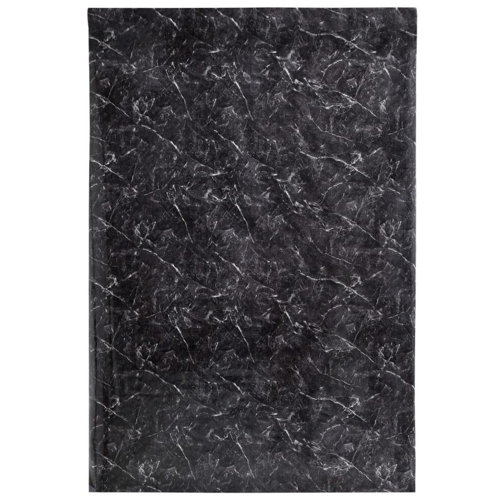 Möbelfolien Selbstklebend Marmor-Optik Schwarz 90x500 cm PVC