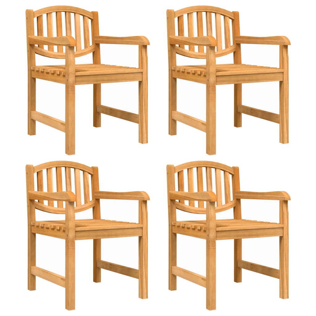 vidaXL Gartenstühle 4 Stk. 58x59x88 cm Massivholz Teak