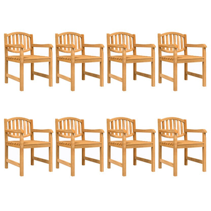 vidaXL Gartenstühle 8 Stk. 58x59x88 cm Massivholz Teak