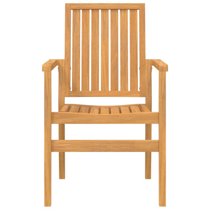 vidaXL 5-tlg. Garten-Essgruppe Massivholz Teak