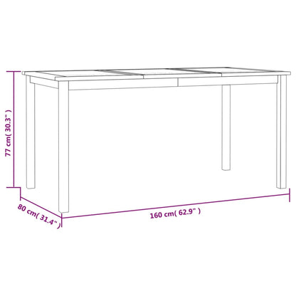 vidaXL Ensemble de salle à manger de jardin 5 pcs en teck massif