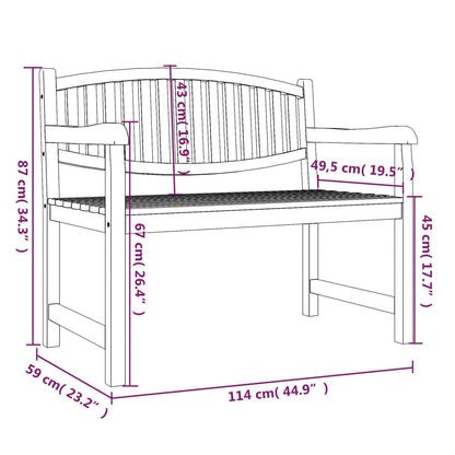 vidaXL 5-tlg. Garten-Essgruppe Massivholz Teak
