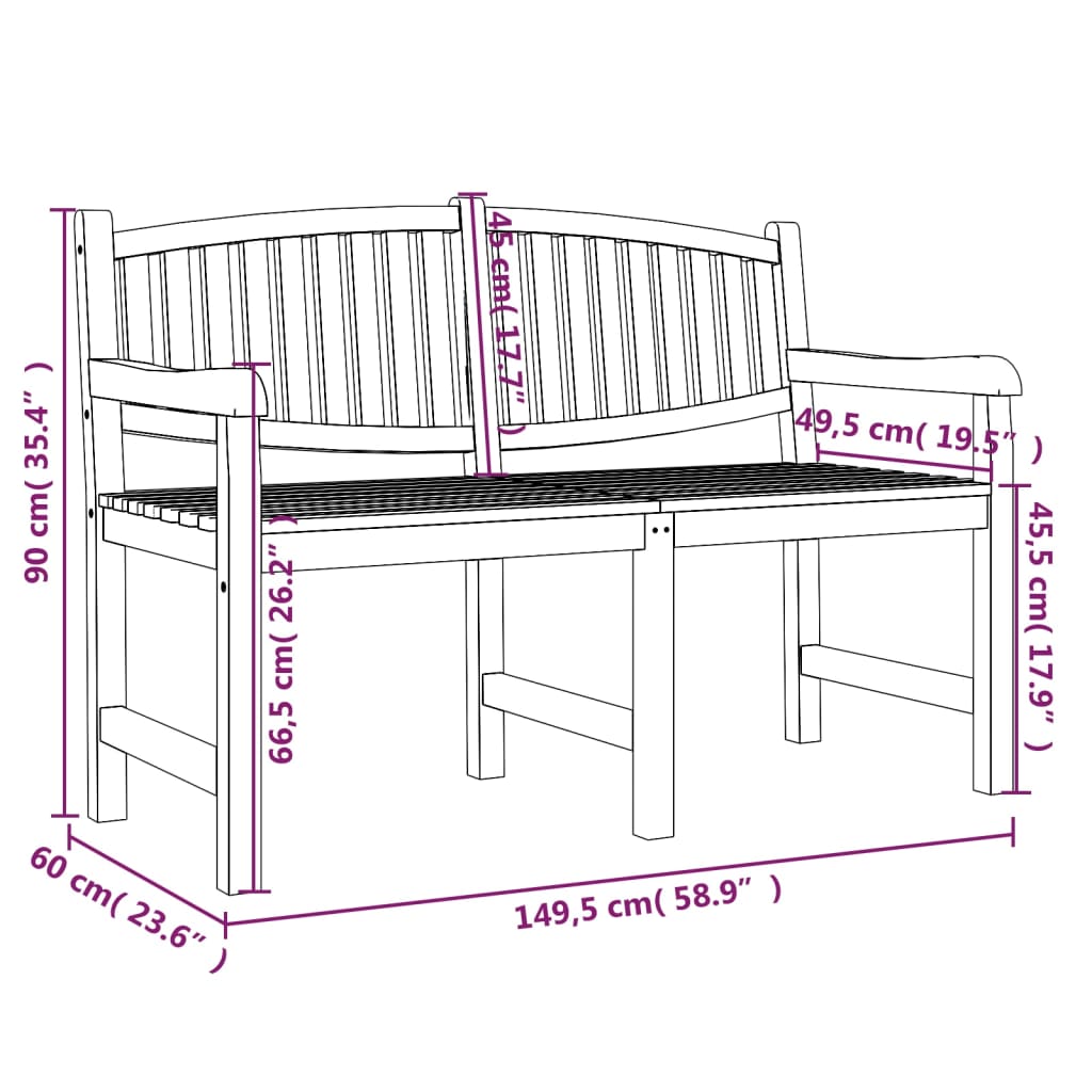 vidaXL 5-tlg. Garten-Essgruppe Massivholz Teak