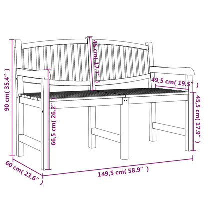 vidaXL 5-tlg. Garten-Essgruppe Massivholz Teak