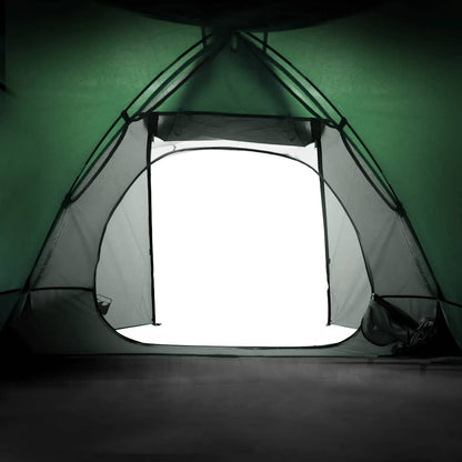 vidaXL Kuppel-Campingzelt 2 Personen Grün Wasserdicht