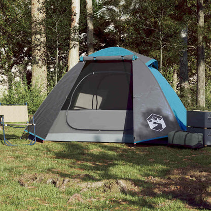 vidaXL Kuppel-Campingzelt 2 Personen Blau Wasserdicht