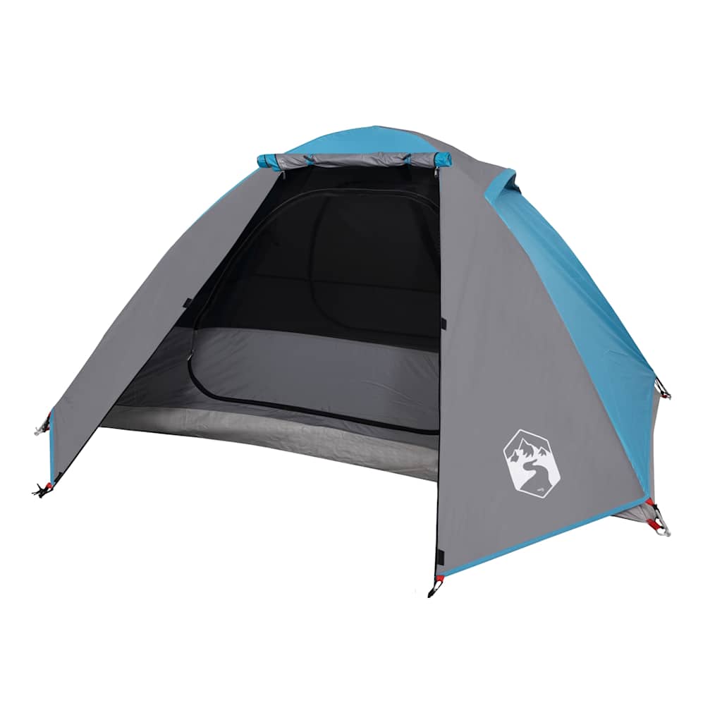 vidaXL Kuppel-Campingzelt 2 Personen Blau Wasserdicht