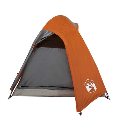 vidaXL Kuppel-Campingzelt 2 Personen Orange Wasserdicht