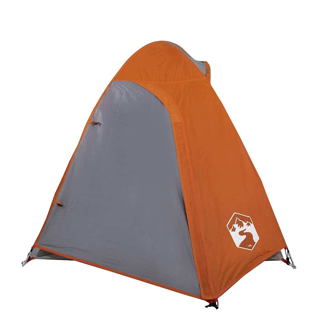 vidaXL Kuppel-Campingzelt 2 Personen Orange Wasserdicht