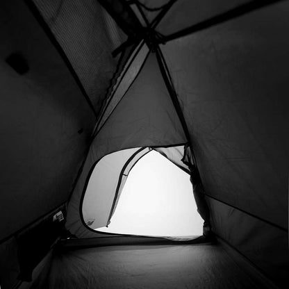 vidaXL Kuppel-Campingzelt 2 Personen Weiß Dunkel Wasserdicht