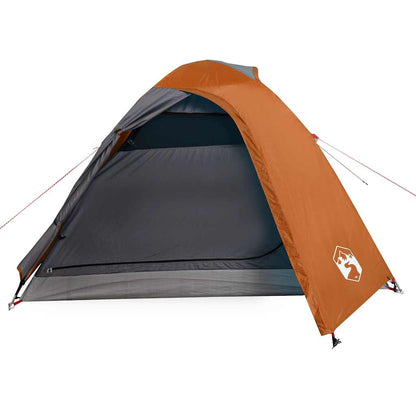 vidaXL Kuppel-Campingzelt 3 Personen Orange Wasserdicht