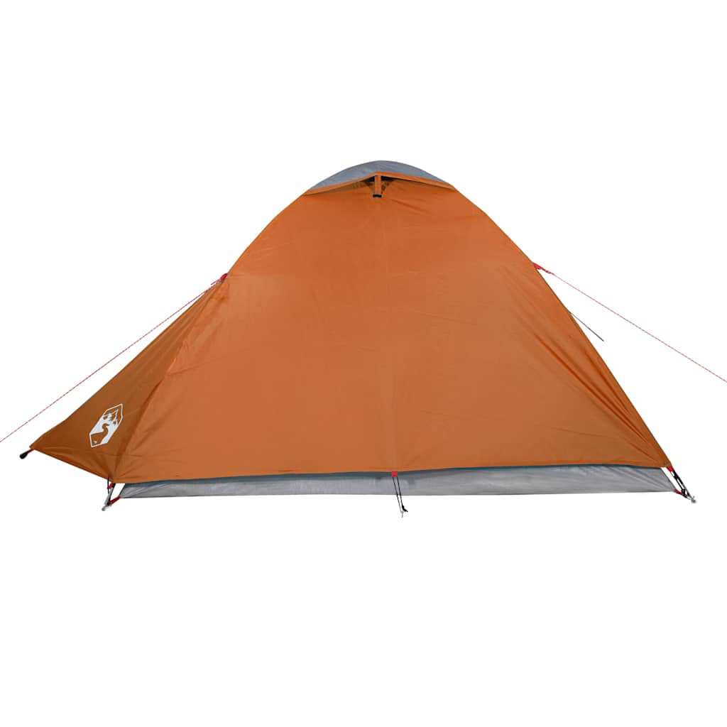 vidaXL Kuppel-Campingzelt 3 Personen Orange Wasserdicht