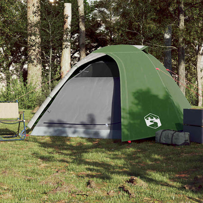 vidaXL Tente de camping dôme 4 personnes vert imperméable