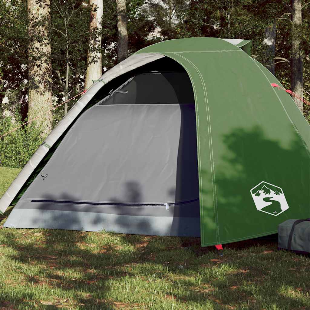 vidaXL Tente de camping dôme 4 personnes vert imperméable