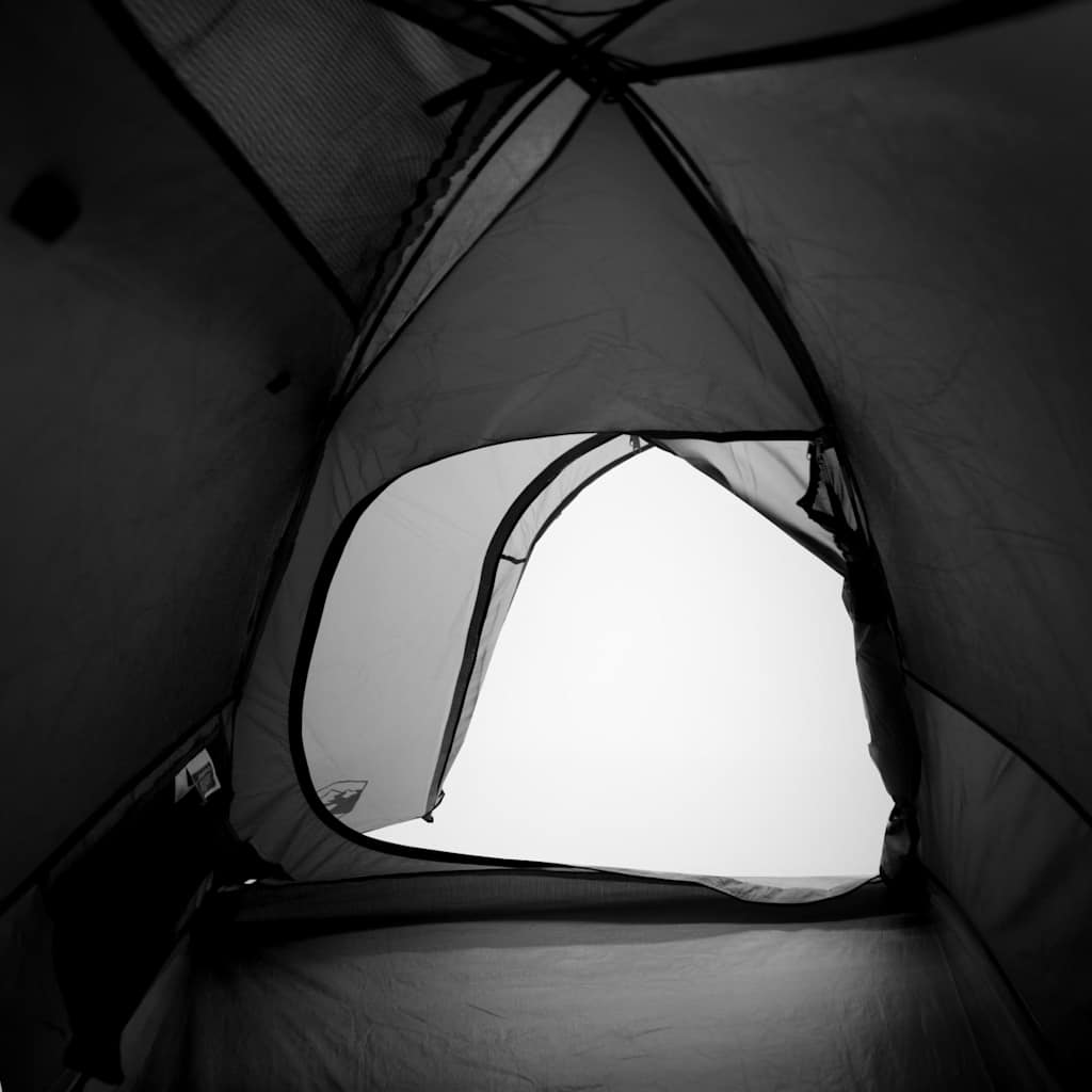 vidaXL Kuppel-Campingzelt 4 Personen Weiß Dunkel Wasserdicht