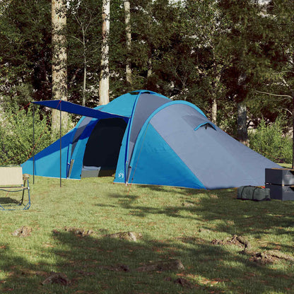 vidaXL Kuppel-Familienzelt 6 Personen Blau Wasserdicht