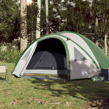 vidaXL Kuppel-Campingzelt 4 Personen Grün Wasserdicht