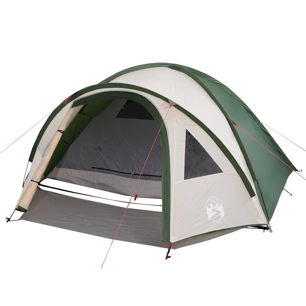 vidaXL Kuppel-Campingzelt 4 Personen Grün Wasserdicht