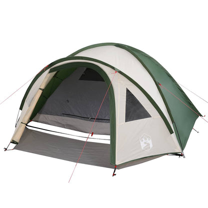 vidaXL Kuppel-Campingzelt 4 Personen Grün Wasserdicht