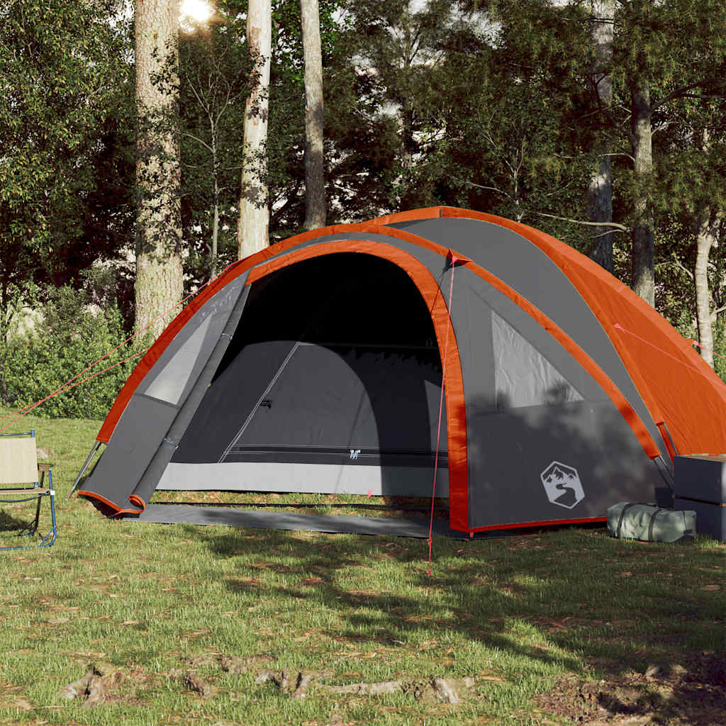 vidaXL Kuppel-Campingzelt 4 Personen Orange Wasserdicht
