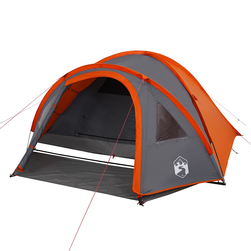 vidaXL Kuppel-Campingzelt 4 Personen Orange Wasserdicht