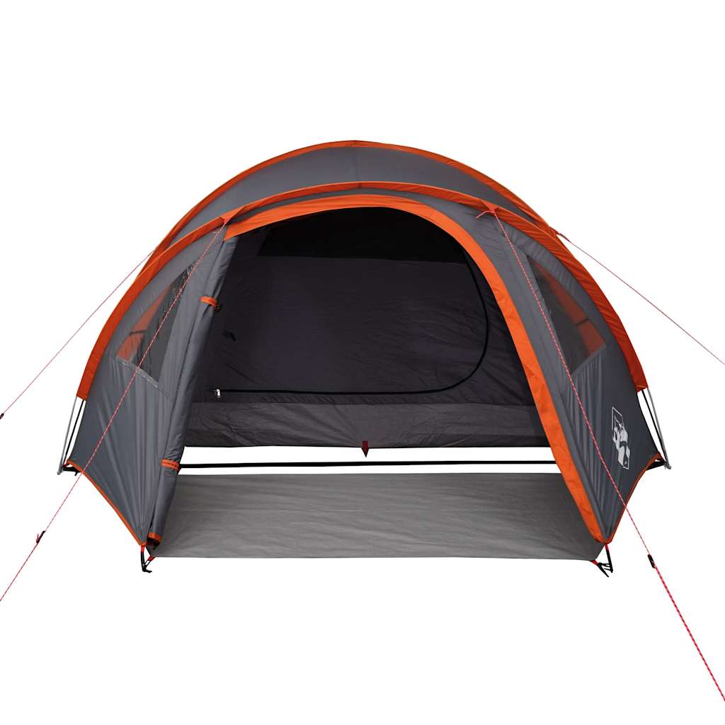 vidaXL Kuppel-Campingzelt 4 Personen Orange Wasserdicht