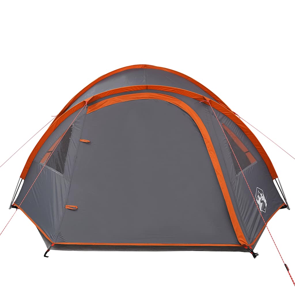 vidaXL Kuppel-Campingzelt 4 Personen Orange Wasserdicht