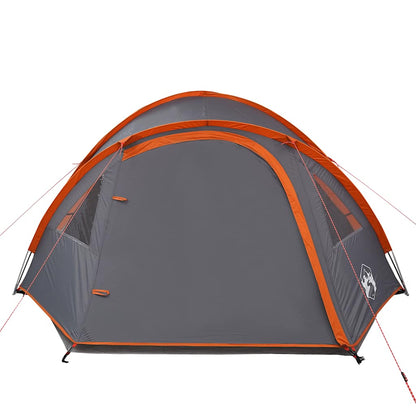 vidaXL Kuppel-Campingzelt 4 Personen Orange Wasserdicht